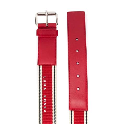 prada rossa leather belt